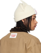 Charles Jeffrey LOVERBOY Off-White Chunky Ears Beanie