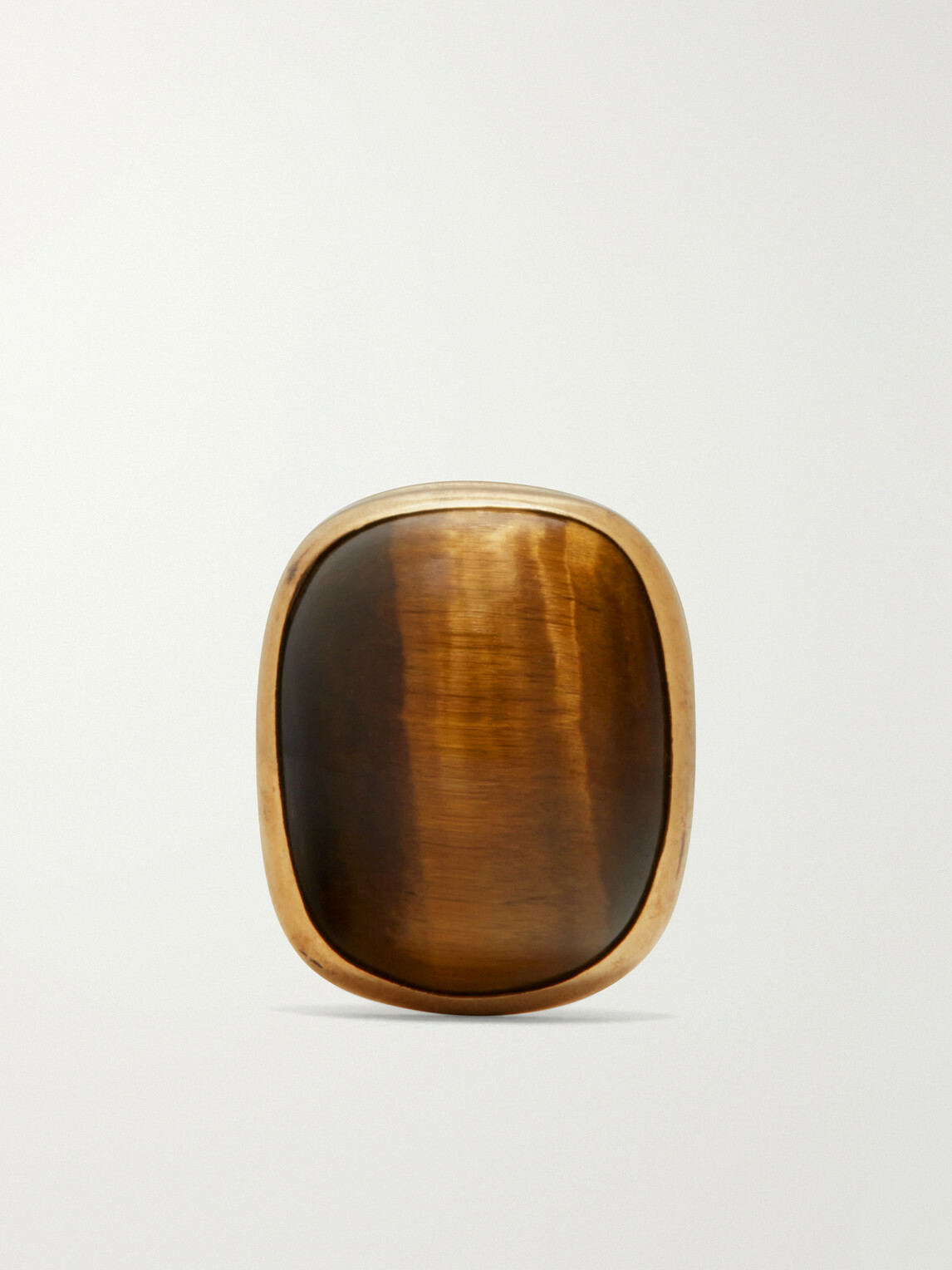 FOUNDWELL - Vintage 1960s 14-Karat Gold Tiger's Eye Cufflinks