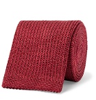 Boglioli - 6cm Knitted Silk Tie - Claret