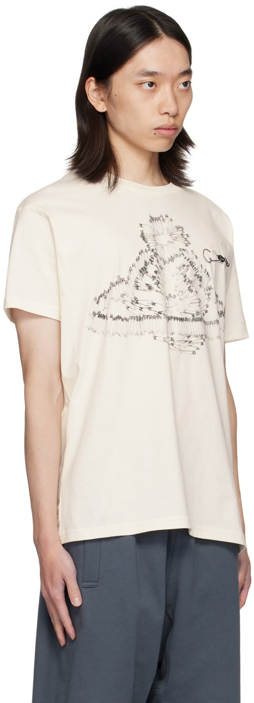 Vivienne Westwood Off-White Safety Pin Orb Classic T-Shirt