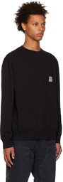 Carhartt Work In Progress Black Patch Pocket Sweatshirt