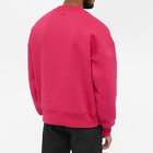 AMI Men's Tonal Heart Crew Sweat in Fuchsia