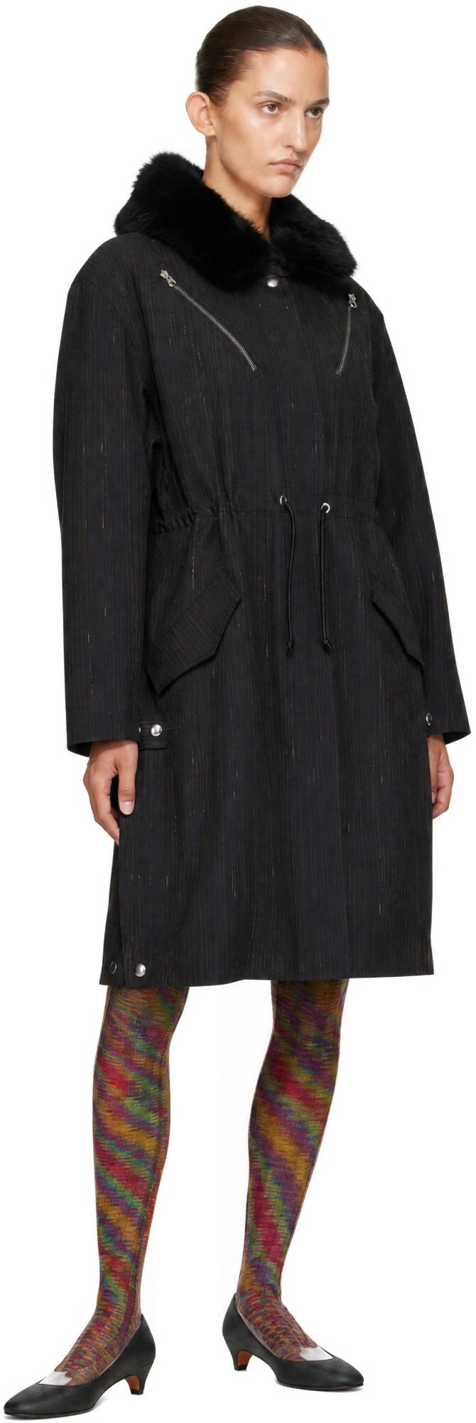 Kiko Kostadinov Gray Osprey Coat