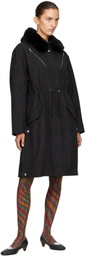 Kiko Kostadinov Gray Osprey Coat