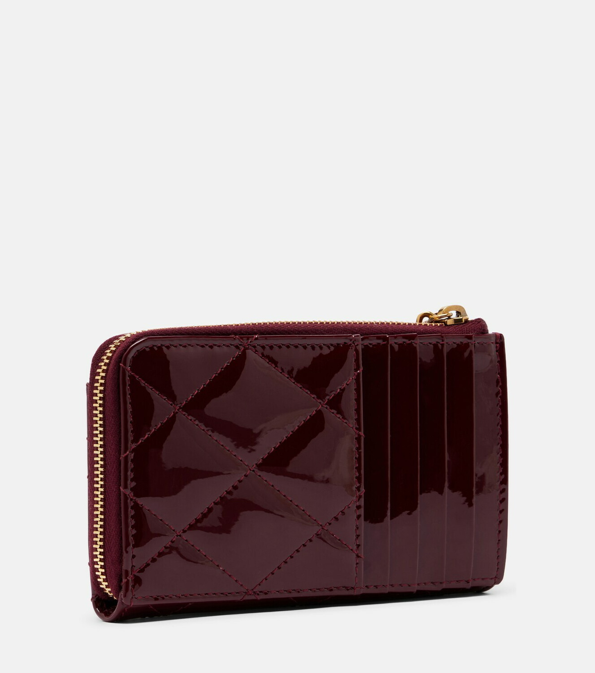 Saint Laurent Paris Fragments patent leather card holder