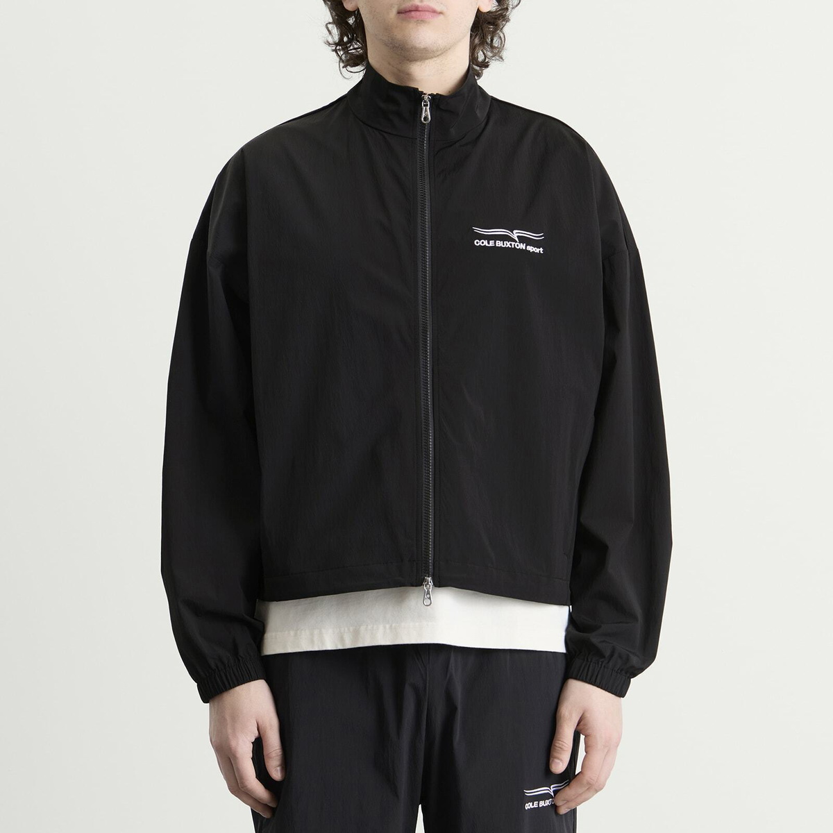 Cole Buxton Men's Sport Track Jacket in Black