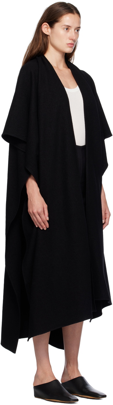 GIA STUDIOS Black Wool Shawl