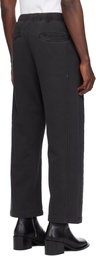 Izzue Black Paneled Sweatpants