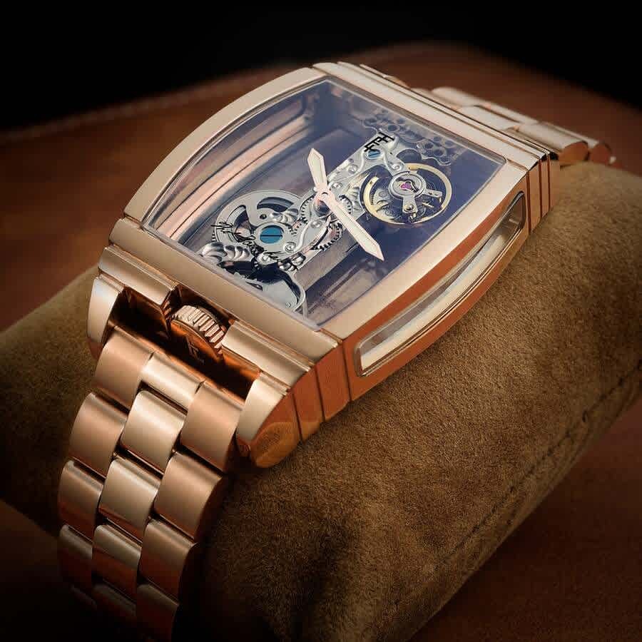Thomas Earnshaw Wolver Bridge Transparent Dial Mens Watch ES-8299-33