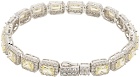 Hatton Labs SSENSE Exclusive Silver Crown Stone Tennis Bracelet