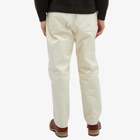 Studio Nicholson Men's Bill Narrow Leg Twill Pants in Cream
