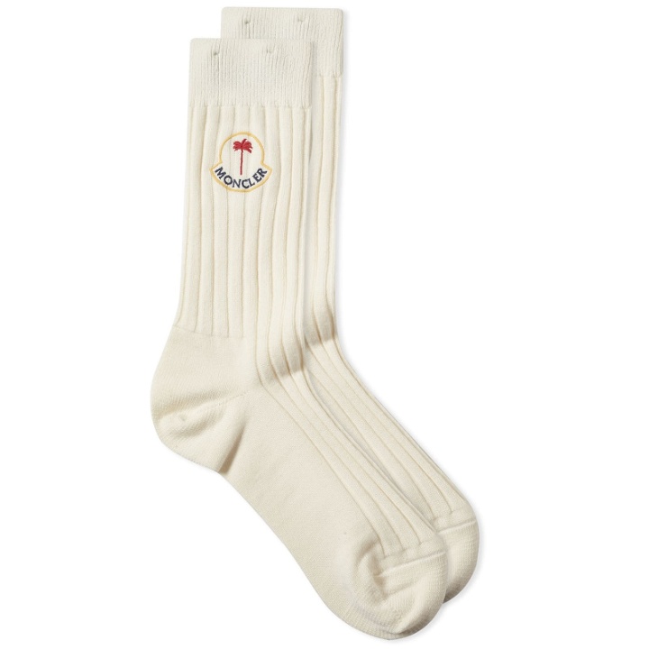 Photo: Moncler Genius x Palm Angels Socks in White