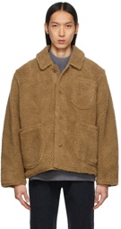 YMC Tan Faux-Fur Labour Chore Jacket