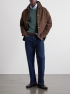 A.P.C. - Edmond Logo-Intarsia Wool Sweater - Green