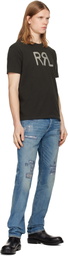 RRL Black RRL Ranch Logo T-shirt