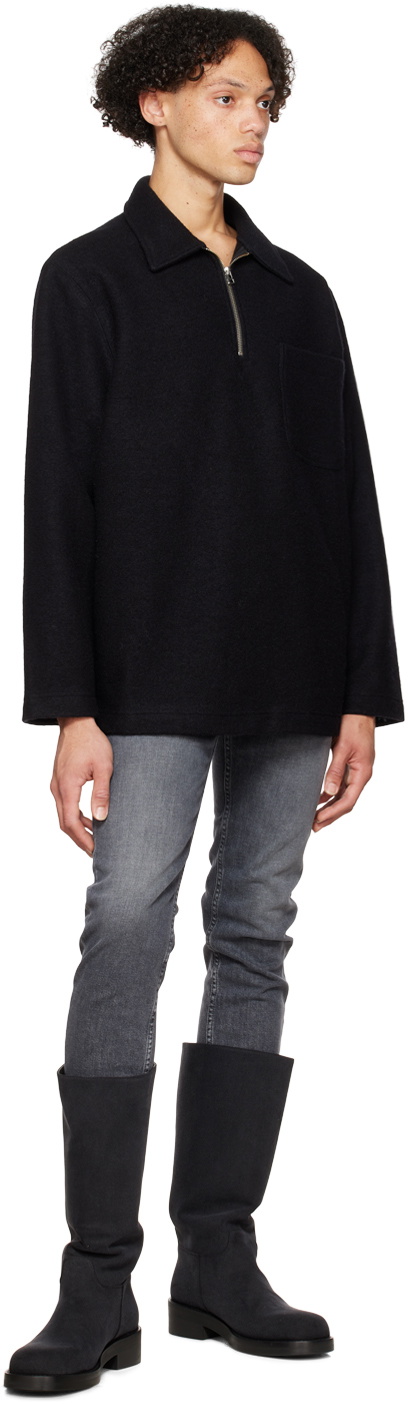 Schnayderman's Black Half-Zip Sweater