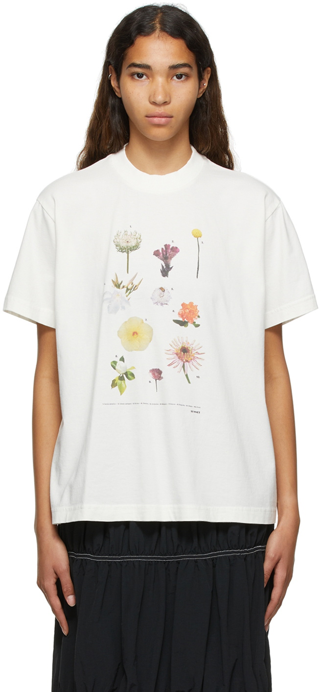 Sunnei Off-White Cotton T-Shirt Sunnei