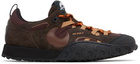 Marine Serre Brown Metal Free Leather MS Rise II Sneakers