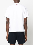 THOM BROWNE - Rwb Cotton Polo Shirt