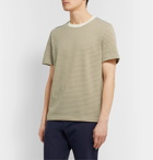 De Bonne Facture - Japan Striped Cotton-Jersey T-Shirt - Green
