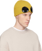 C.P. Company Yellow Cotton Goggle Beanie