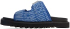 Moschino Blue Buckle Sandals