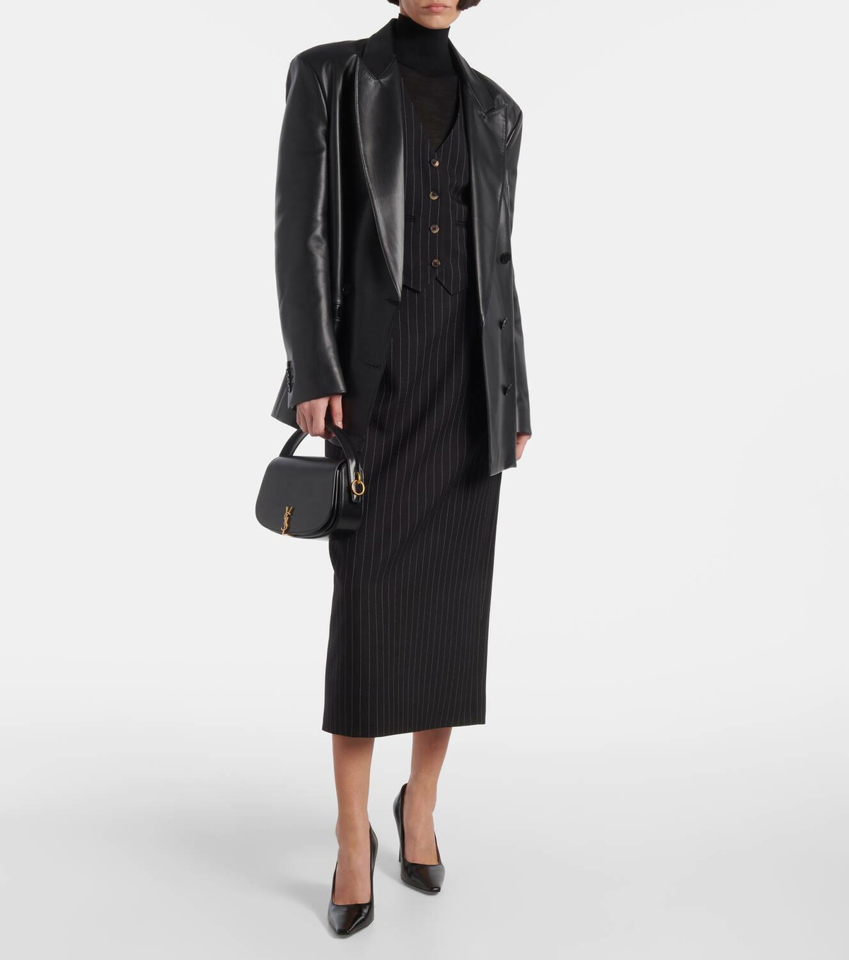 Wardrobe.NYC Pinstripe wool vest