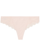 Simone PÉRÈLE Caresse Tanga Lace Briefs Light Pink