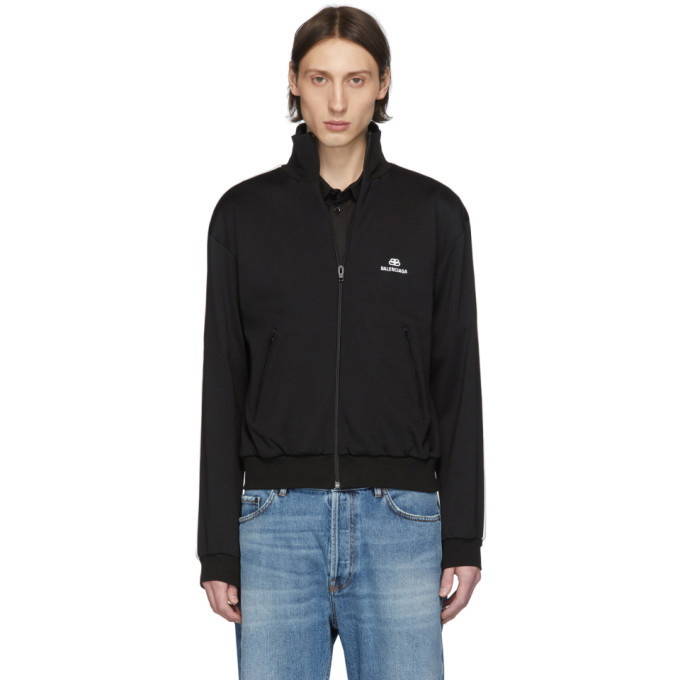 Photo: Balenciaga Black Logo Track Jacket