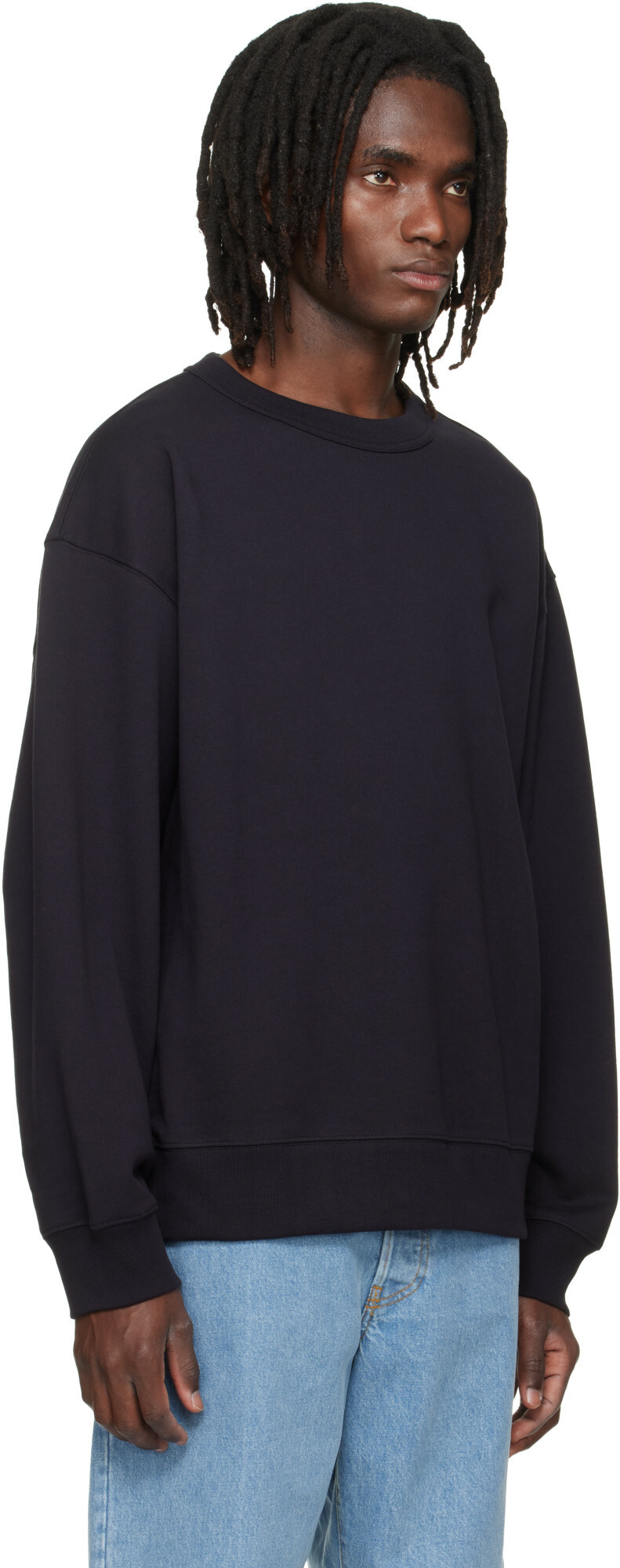 Dries Van Noten Navy Oversized Sweatshirt