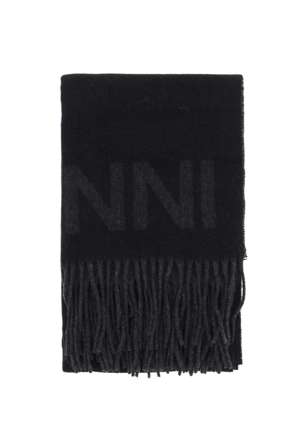 関税送料込♪Ganni/Striped Soft Wool Scarf Black GANNI Women's Striped Soft Wool Scarf in Black GANNI