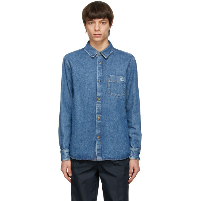 Photo: A.P.C. Blue Denim Victor Over Shirt