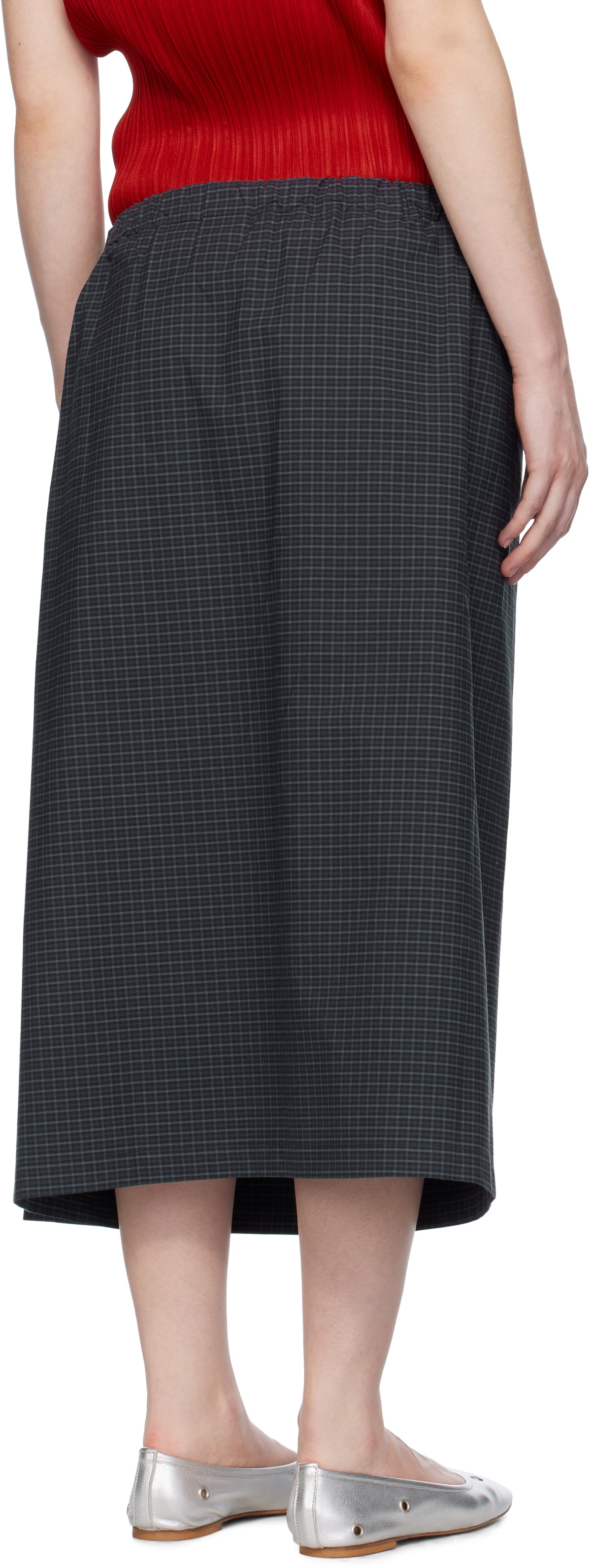 SC103 Navy Uniform Midi Skirt