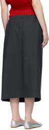 SC103 Navy Uniform Midi Skirt