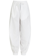 Rohe Crinkled Effect Balloon-leg Cotton-blend Trousers White