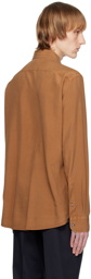 ZEGNA Brown Garment-Dyed Shirt