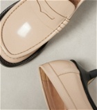 Loewe Campo leather loafer pumps