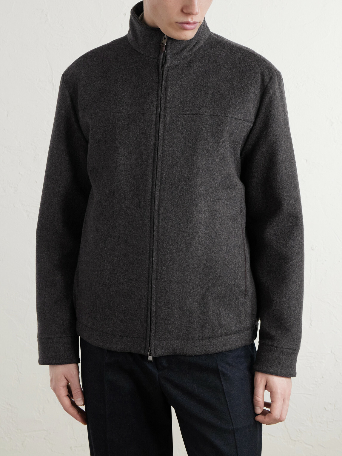 Canali - Wool Blouson Jacket - Gray