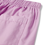 TEKLA - Organic Cotton-Poplin Pyjama Shorts - Pink