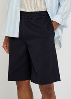 Jil Sander Cotton Shorts Navy