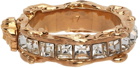 Versace Gold Medusa Crystal Ring