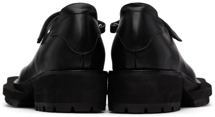 Sinéad O’Dwyer SSENSE Exclusive Black Tabitha Ringwood Edition Leather School Loafers