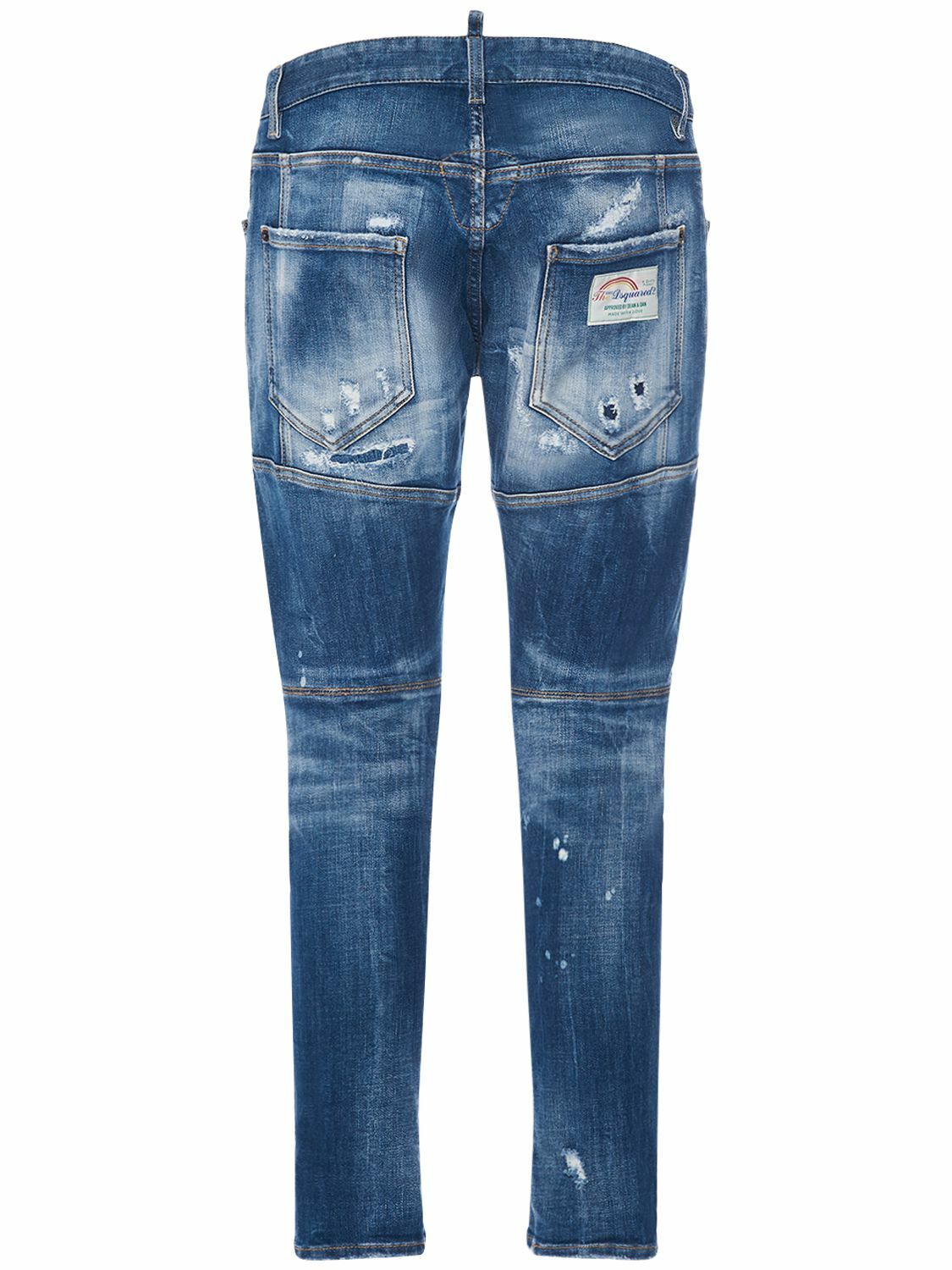 DSQUARED2 - Tidy Biker Stretch Cotton Denim Jeans Dsquared2