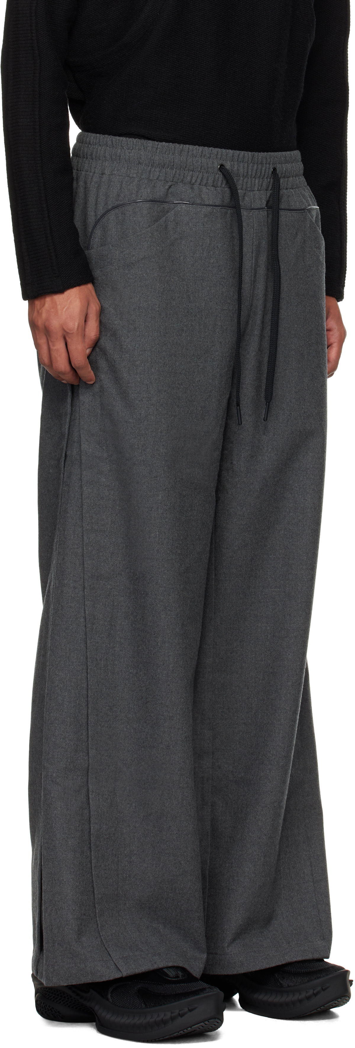 NAMESAKE Gray Wolves Wide Leg Trousers