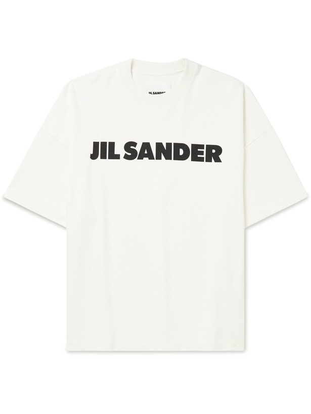 Photo: Jil Sander - Logo-Print Cotton-Jersey T-Shirt - White