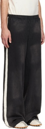 424 Black Striped Sweatpants