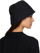 LOW CLASSIC Black Fluffy Bucket Hat