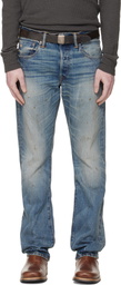 RRL Blue Slim Boot Briarfield Selvedge Jeans