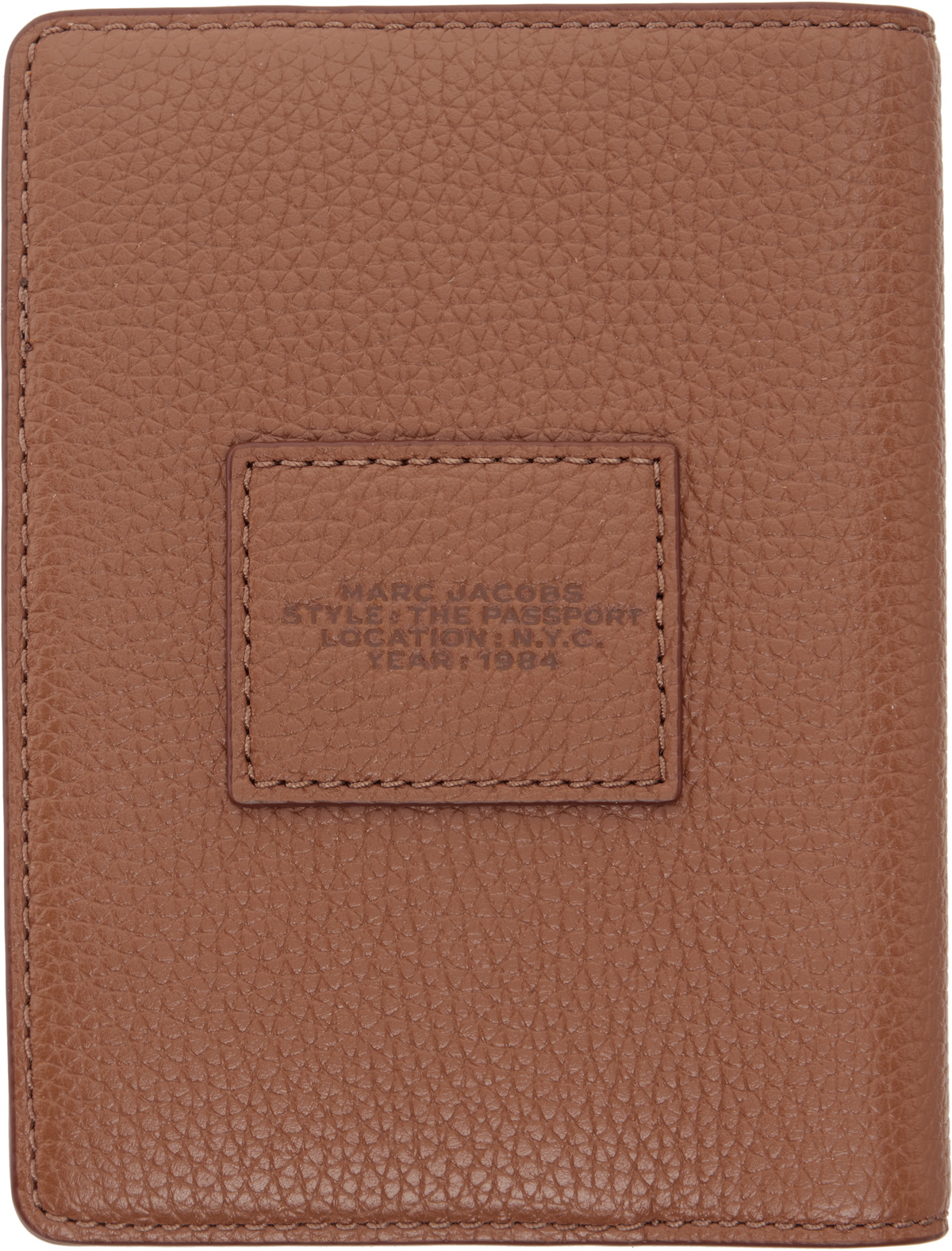 Marc Jacobs Brown 'The Passport Case' Passport Holder