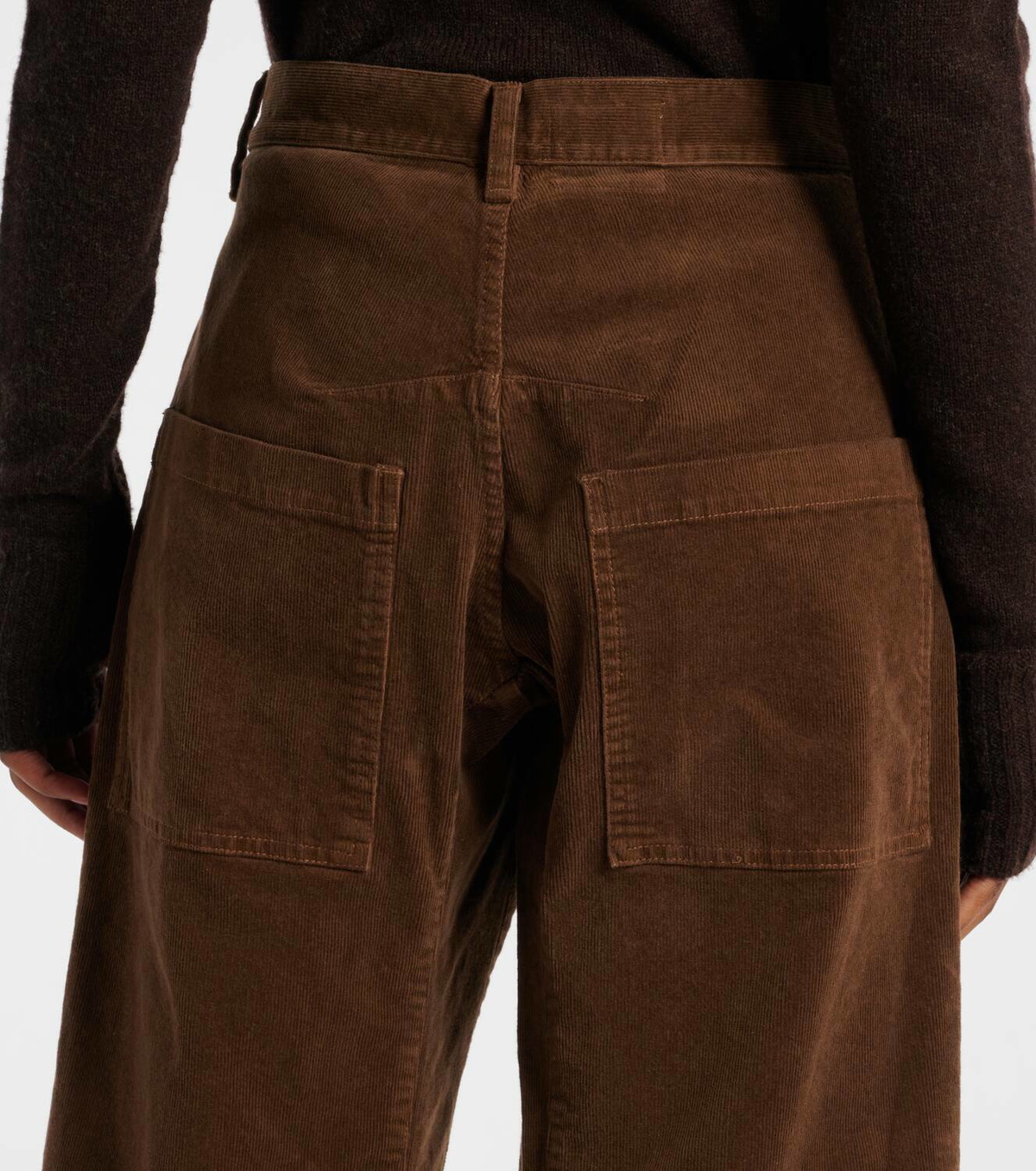 Nili Lotan Shon cotton-blend corduroy wide-leg pants